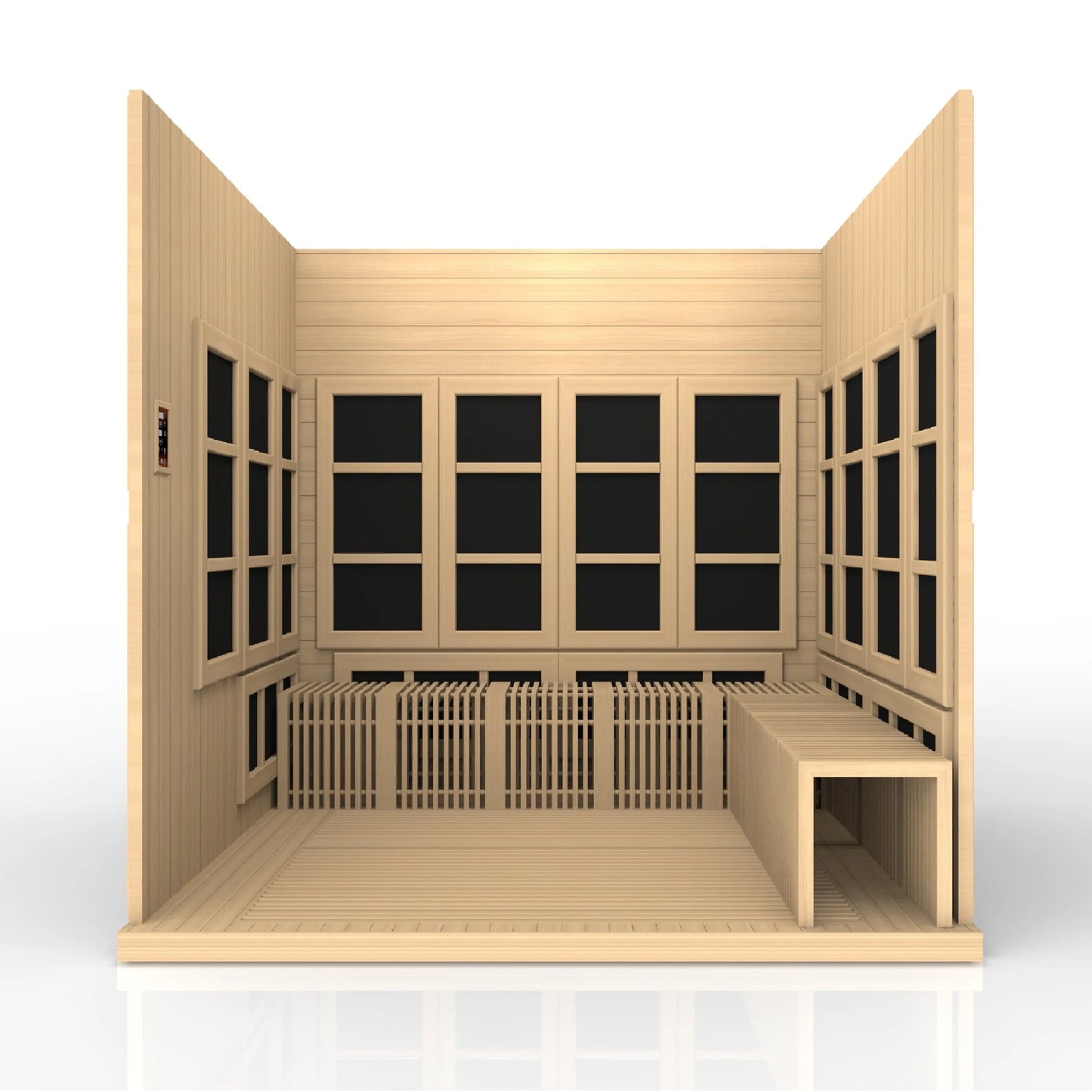 Golden Designs "Catalonia" 8-Person PureTech™ Near Zero EMF FAR Infrared Sauna (GDI 6880-02) Golden Designs Inc (NA)