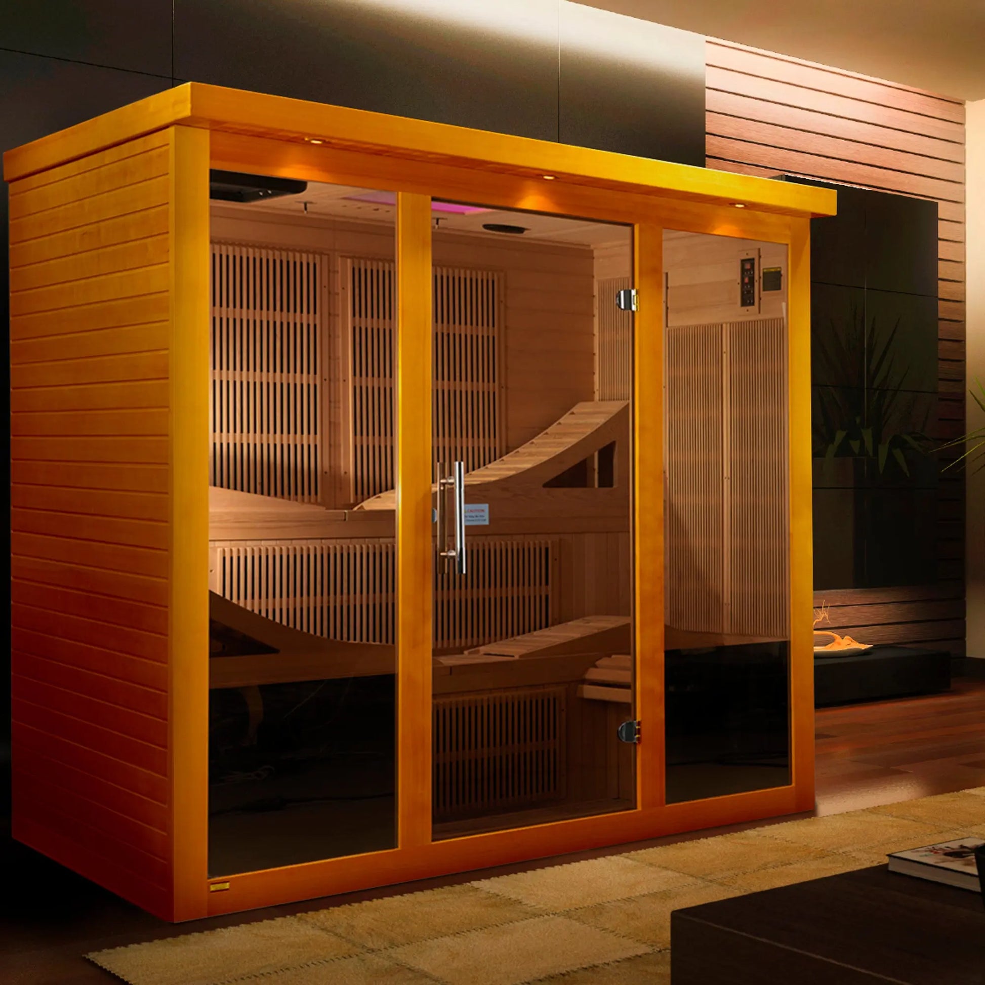 Dynamic "Monaco" Elite 6-Person Ultra Low EMF FAR Infrared Sauna (DYN-6996-01 Elite) Dynamic Saunas