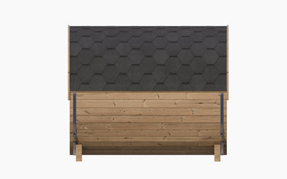 SaunaLife Model E8W Sauna Barrel-Window (ERGO Series Sauna Barrel 87"D x 81"H [Diameter] Rear Window) SaunaLife