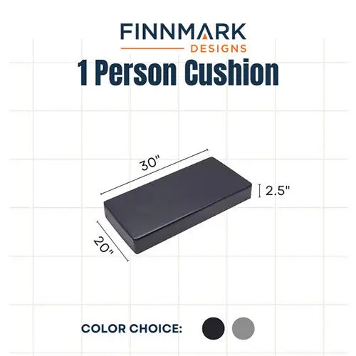 Finnmark FD-1 Sauna Cushion (Sauna Cushion,1 Person, Marine Grade Vinyl) Finnmark