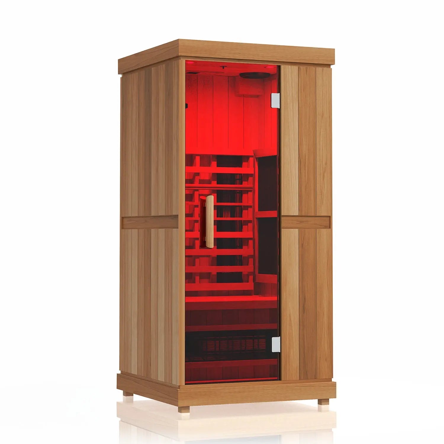 Finnmark FD-1 Full-Spectrum Infrared Sauna (1-Person Home Infrared Sauna, 38”W x 38”D x 78”H) Finnmark