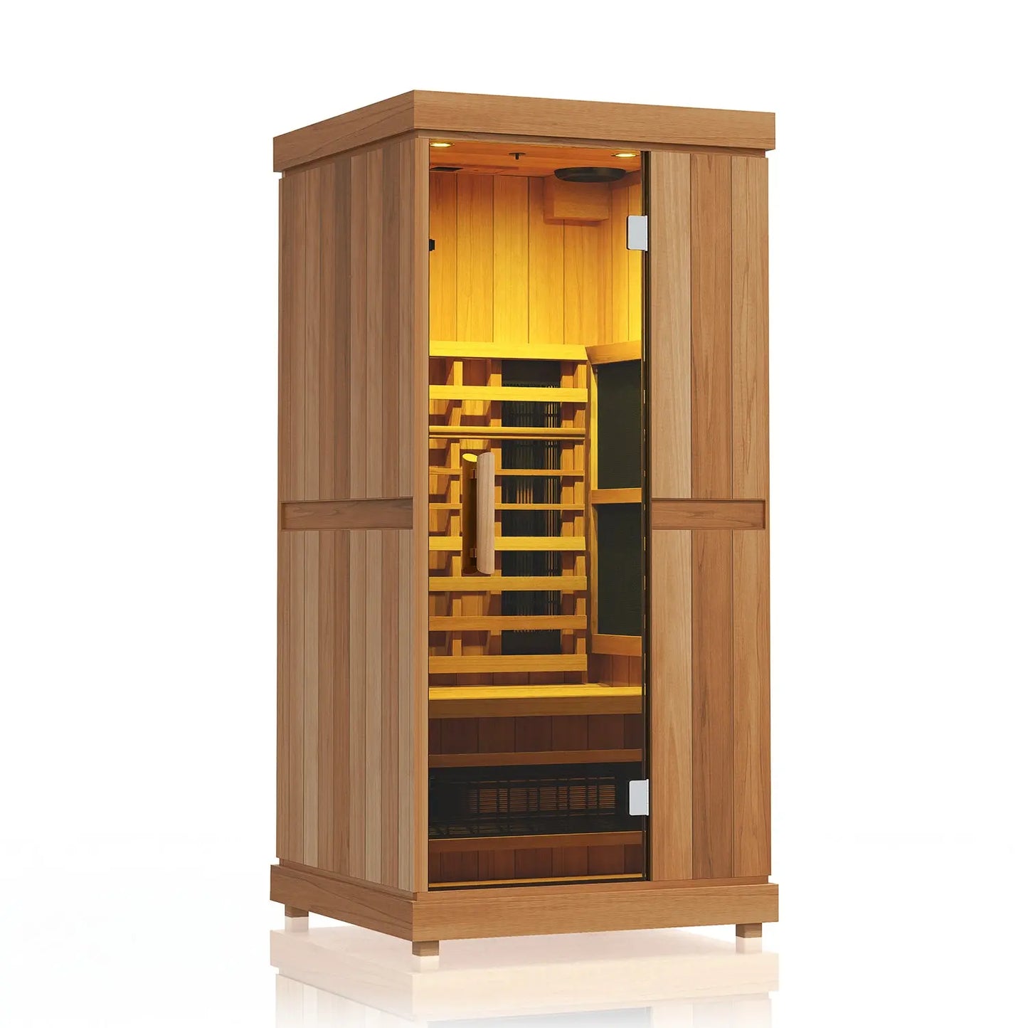 Finnmark FD-1 Full-Spectrum Infrared Sauna (1-Person Home Infrared Sauna, 38”W x 38”D x 78”H) Finnmark