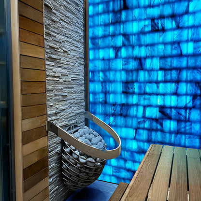 PROSAUNAS Custom Himalayan Salt Sauna Wall Kit