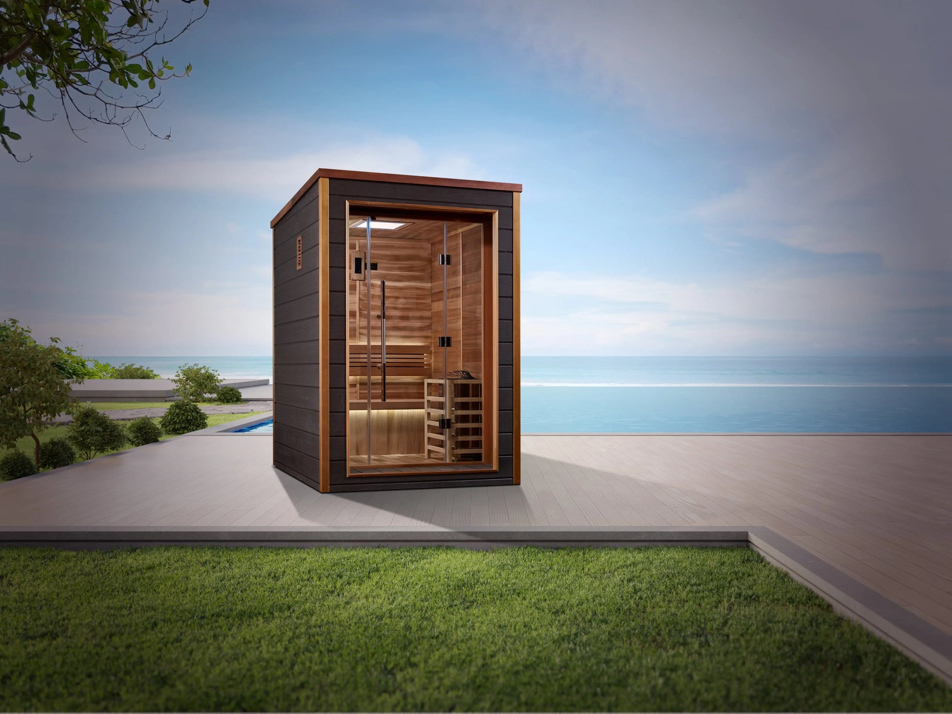 Golden Designs "Narvik" 2 Person Outdoor Traditional Sauna (GDI-8202-01) Golden Designs Inc (NA)