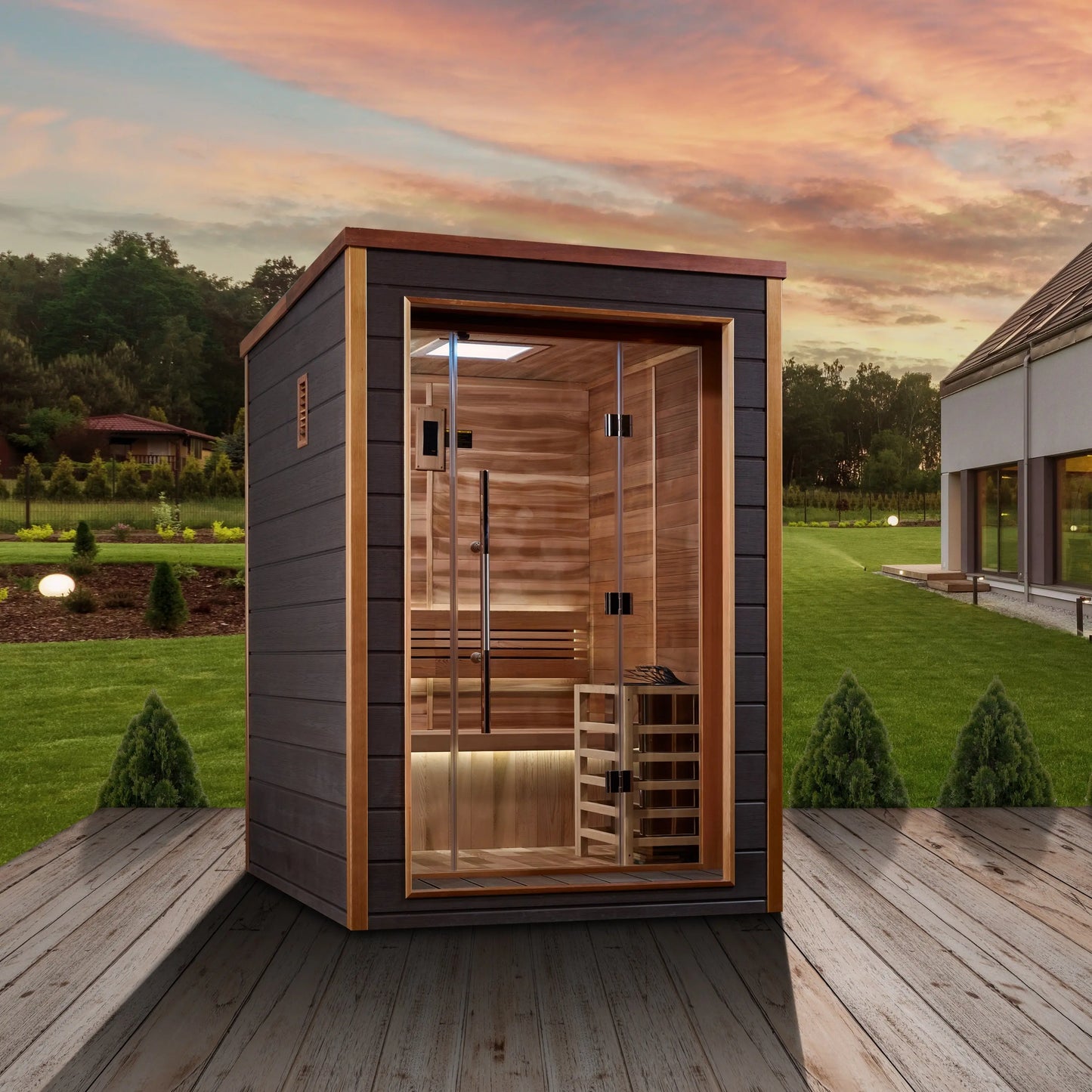 Golden Designs "Narvik" 2 Person Outdoor Traditional Sauna (GDI-8202-01) Golden Designs Inc (NA)