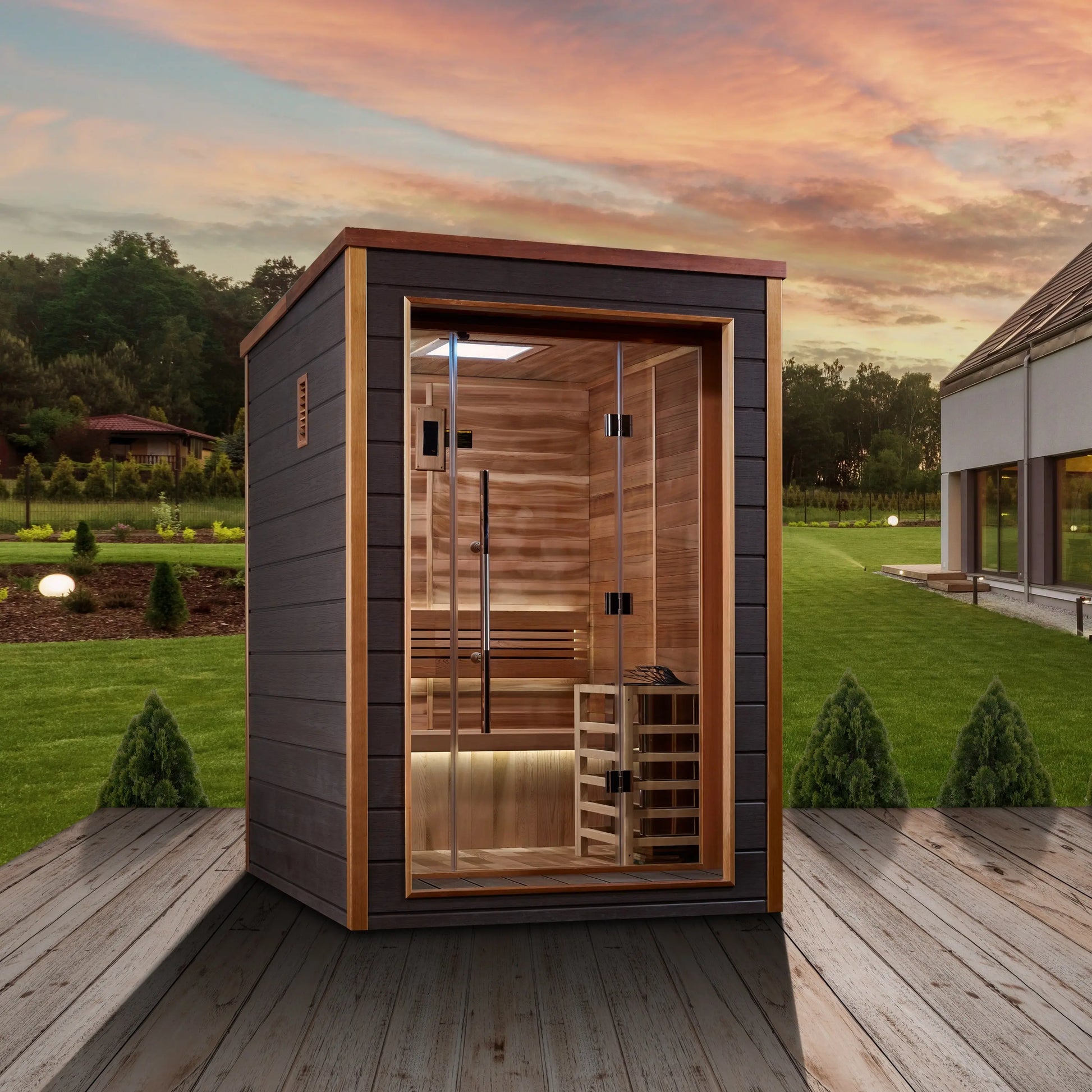 Golden Designs "Narvik" 2 Person Outdoor Traditional Sauna (GDI-8202-01) Golden Designs Inc (NA)