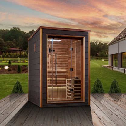 Golden Designs "Narvik" 2 Person Outdoor Traditional Sauna (GDI-8202-01) Golden Designs Inc (NA)