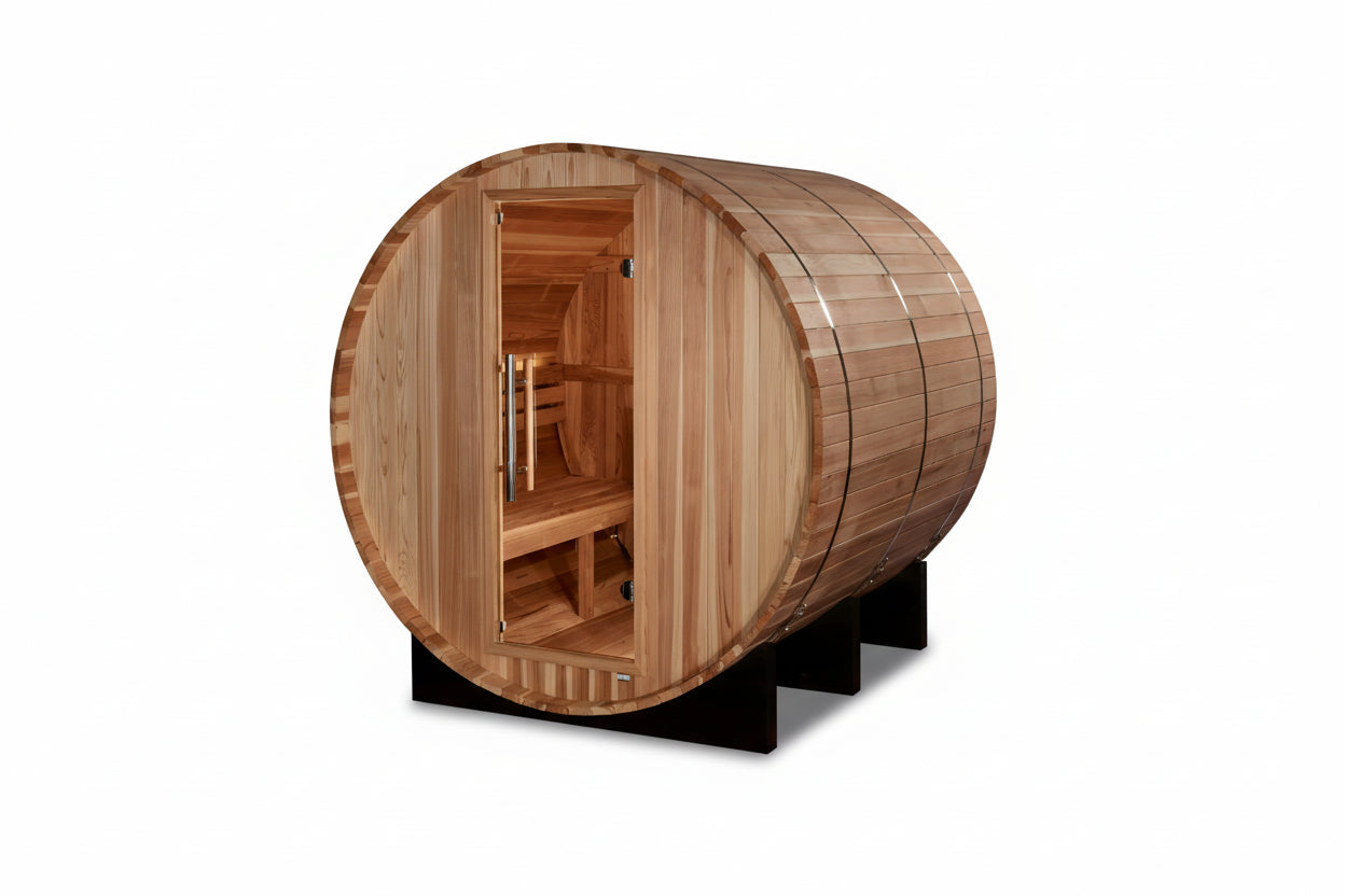 Golden Designs "Arosa" 4 Person Barrel Traditional Sauna (GDI-B004-01) Golden Designs Inc (NA)