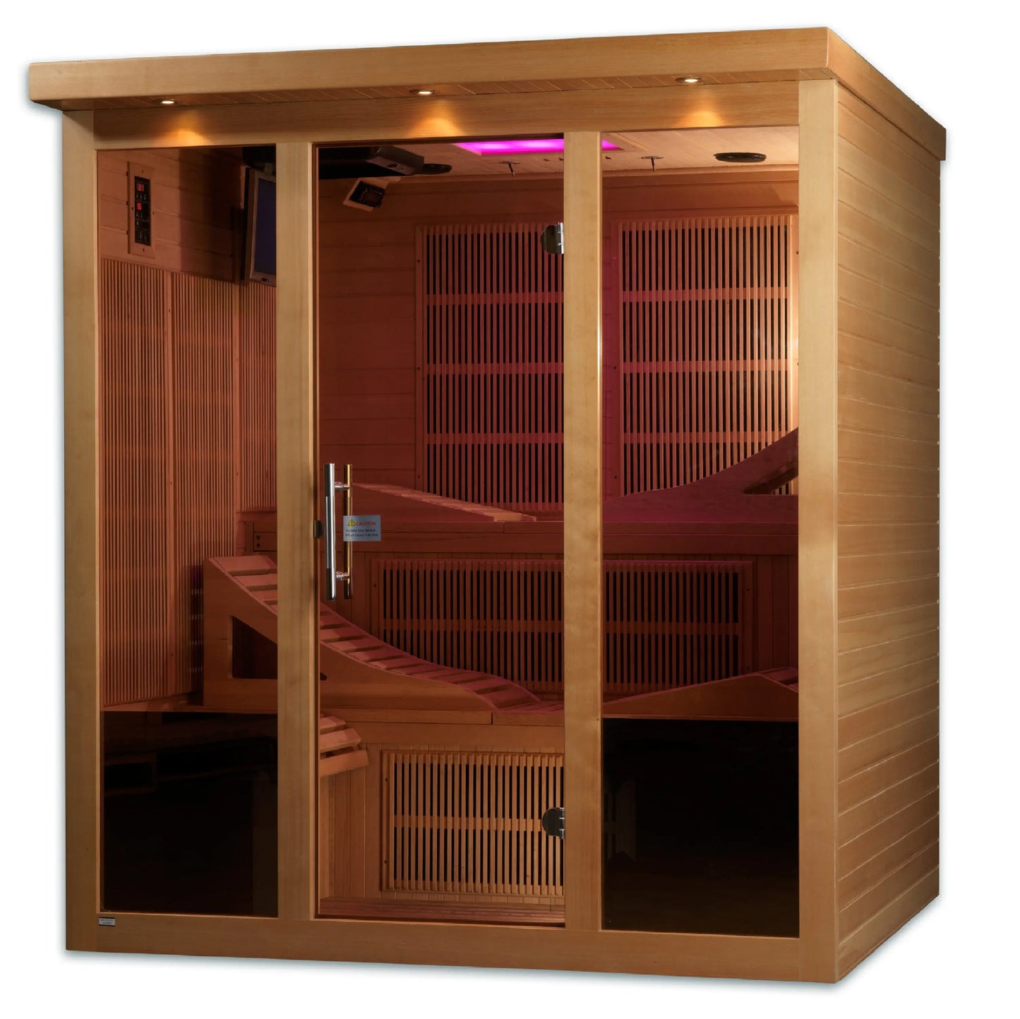 Golden Designs "Monaco" 6-Person PureTech™ Near Zero EMF FAR Infrared Sauna (GDI-6996-01) Golden Designs Inc (NA)