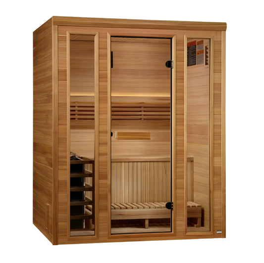 Golden Designs 2025 "Andermatt Edition" 2 - 3 Person Traditional Steam Sauna (GDI-7030-01) Golden Designs Inc (NA)