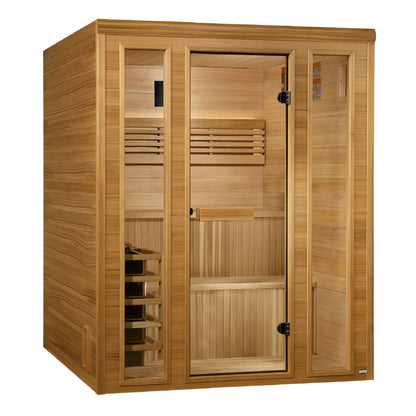 Golden Designs 2025 "Engelberg Edition" 4 - 6 Person Traditional Steam Sauna (GDI-7060-01) Golden Designs Inc (NA)