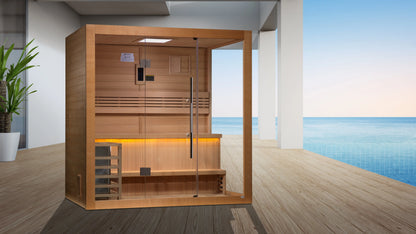 Golden Designs "Forssa Edition" 3 Person Indoor Traditional Sauna  (GDI-7203-01) Golden Designs Inc (NA)