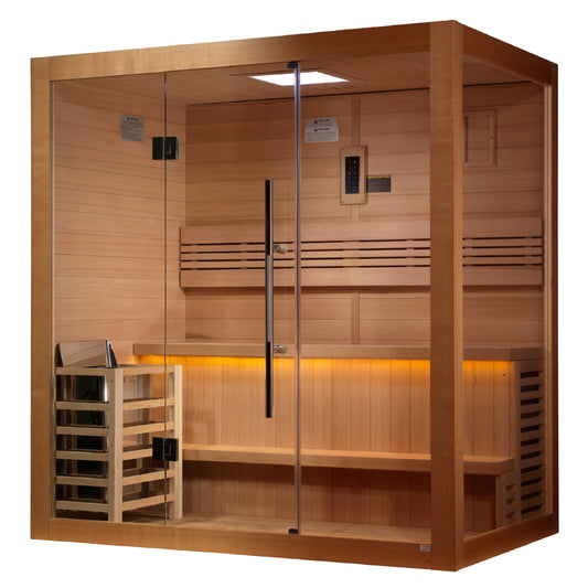 Golden Designs "Forssa Edition" 3 Person Indoor Traditional Sauna  (GDI-7203-01) Golden Designs Inc (NA)