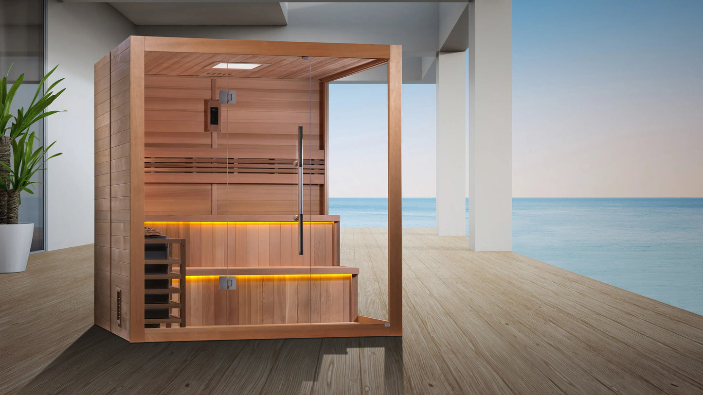 Golden Designs "Kuusamo Edition" 6 Person Indoor Traditional Sauna (GDI-7206-01) Golden Designs Inc (NA)