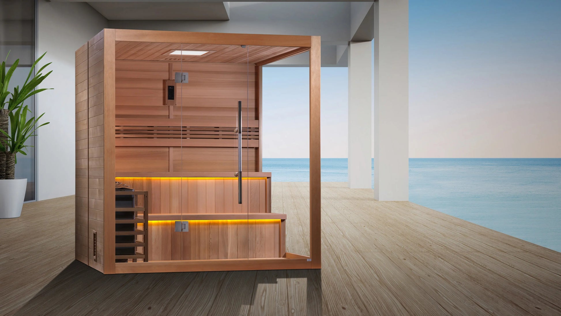 Golden Designs "Kuusamo Edition" 6 Person Indoor Traditional Sauna (GDI-7206-01) Golden Designs Inc (NA)