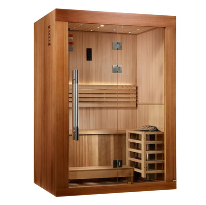 Golden Designs 2025 Updated "Sundsvall Edition" 2 Person Traditional Sauna (GDI-7289-02) Golden Designs Inc (NA)