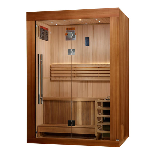 Golden Designs 2025 Updated "Sundsvall Edition" 2 Person Traditional Sauna (GDI-7289-02) Golden Designs Inc (NA)
