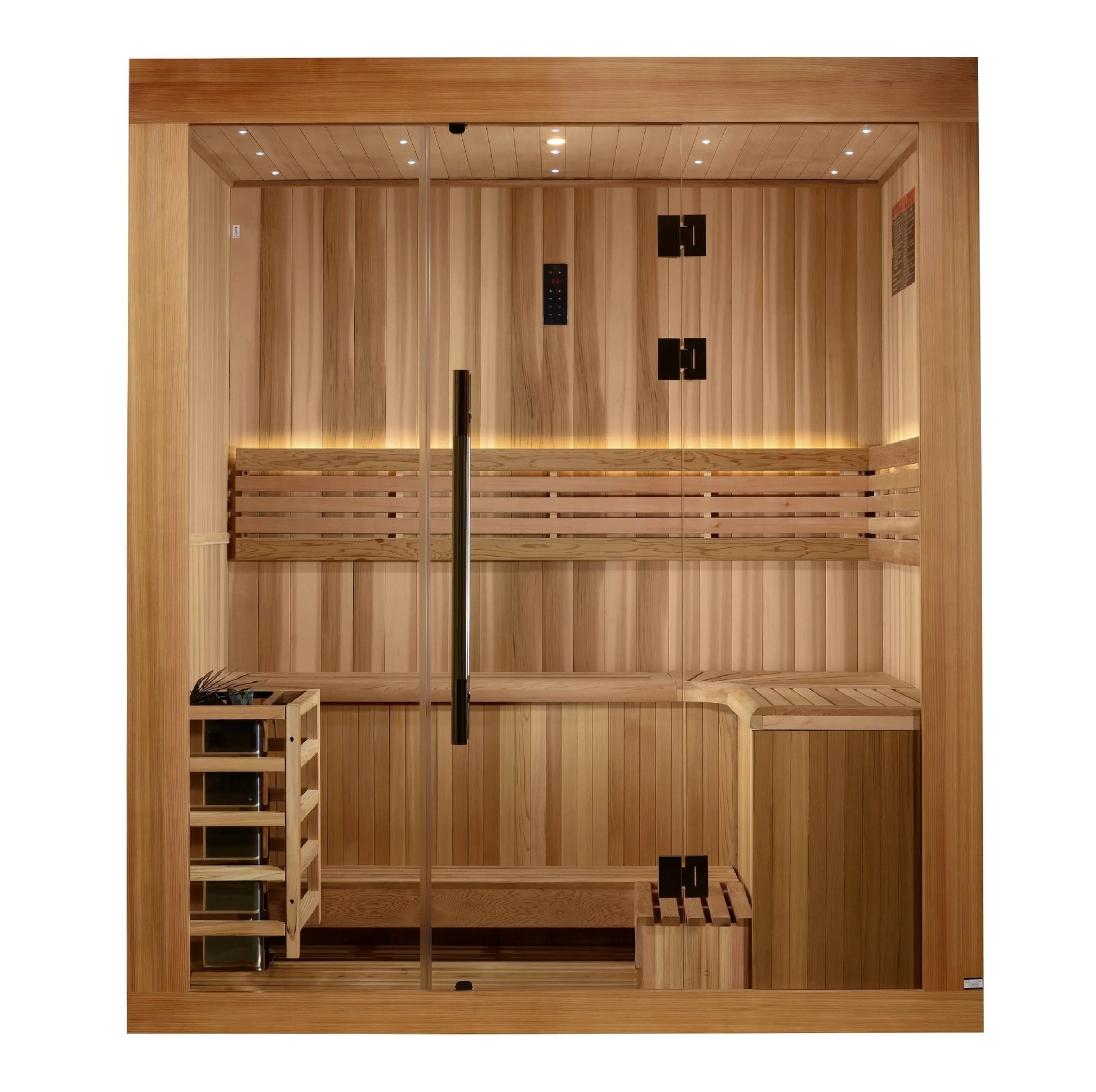 Golden Designs 2025 Updated "Copenhagen Edition" 3 Person Traditional Sauna (GDI-7389-02) Golden Designs Inc (NA)