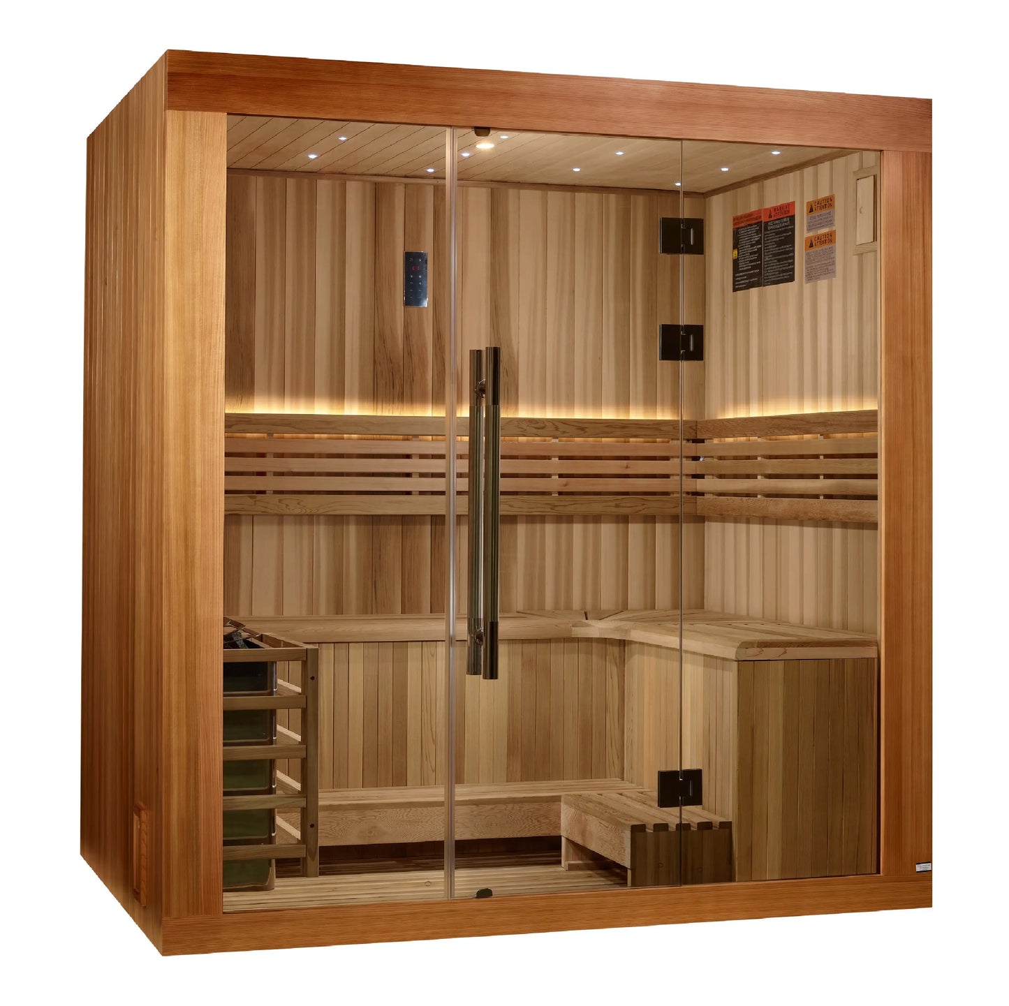 Golden Designs 2025 Updated "Copenhagen Edition" 3 Person Traditional Sauna (GDI-7389-02) Golden Designs Inc (NA)