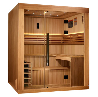 Golden Designs 2025 Updated "Osla Edition" 6 Person Traditional Sauna (GDI-7689-02) Golden Designs Inc (NA)