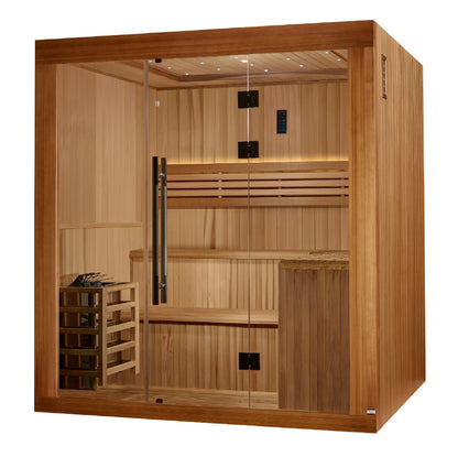 Golden Designs 2025 Updated "Osla Edition" 6 Person Traditional Sauna (GDI-7689-02) Golden Designs Inc (NA)