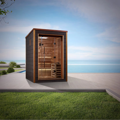 Golden Designs "Narvik" 2 Person Outdoor Traditional Sauna (GDI-8202-01) Golden Designs Inc (NA)