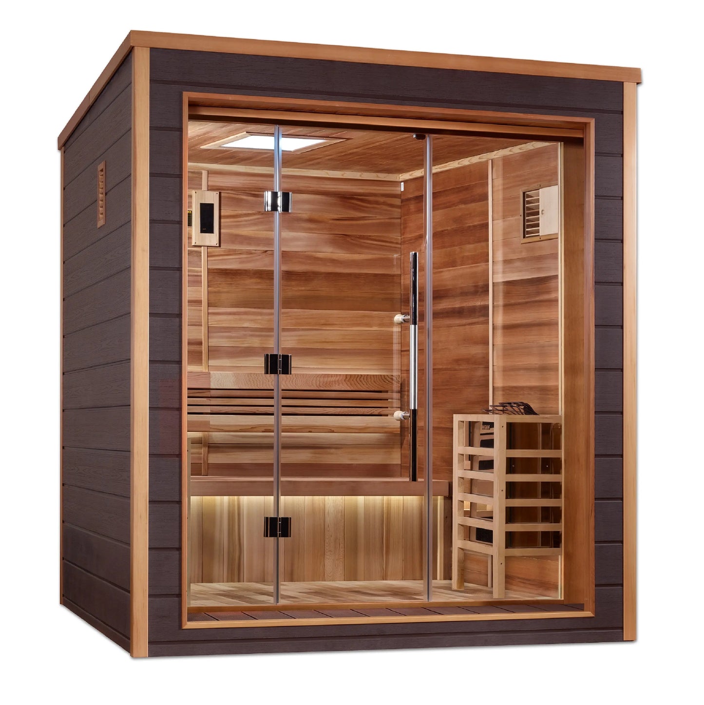 Golden Designs "Drammen" 3 Person Outdoor Traditional Sauna (GDI-8203-01) Golden Designs Inc (NA)