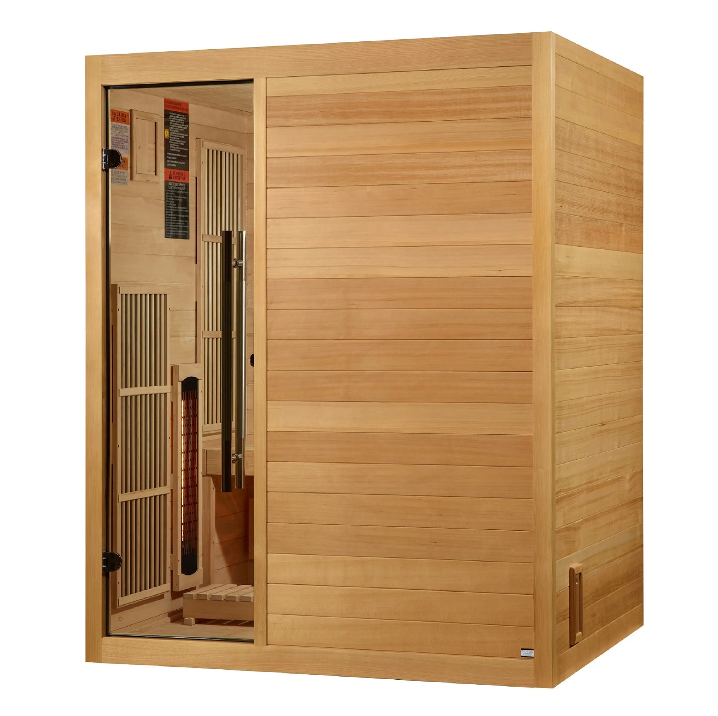 Golden Designs "Soria" 3 Per Hybrid Sauna (Indoor) Full Spectrum and Harvia Traditional Stove (GDI 8330-01) Golden Designs Inc (NA)