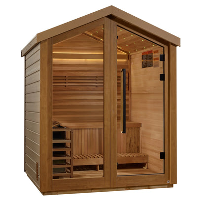 Golden Designs "Savonlinna" 3 Person Outdoor Traditional Sauna (GDI-8503-01) Golden Designs Inc (NA)