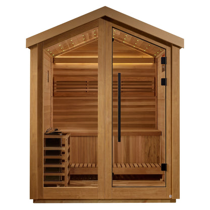 Golden Designs "Savonlinna" 3 Person Outdoor Traditional Sauna (GDI-8503-01) Golden Designs Inc (NA)