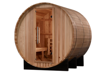 Golden Designs "Arosa" 4 Person Barrel Traditional Sauna (GDI-B004-01) Golden Designs Inc (NA)