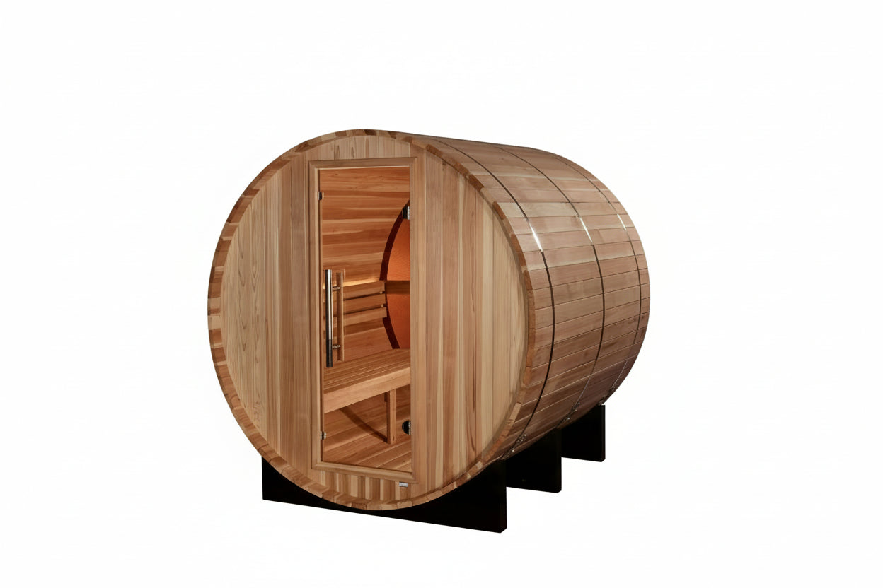 Golden Designs "Zurich" 4 Person Barrel with Bronze Privacy View (GDI-B024-01) Golden Designs Inc (NA)