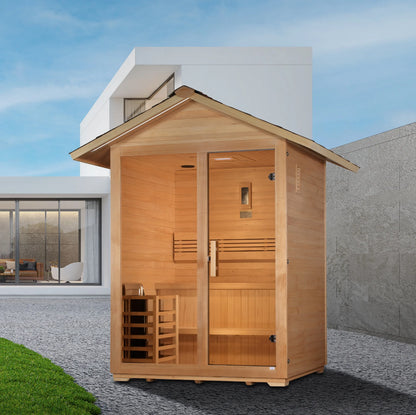 Golden Designs "Arlberg" 3 Person Traditional Outdoor Sauna (GDI-8103-01) Golden Designs Inc (NA)