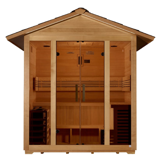 Golden Designs "Vorarlberg" 5 Person Traditional Outdoor Sauna (GDI-8105-01) Golden Designs Inc (NA)