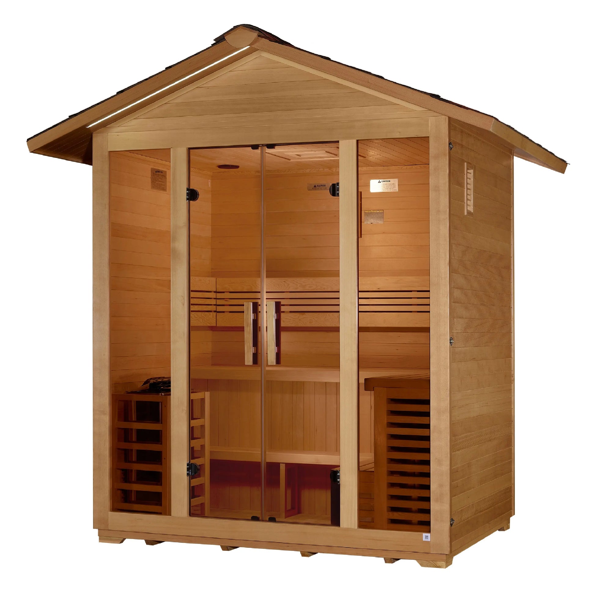 Golden Designs "Vorarlberg" 5 Person Traditional Outdoor Sauna (GDI-8105-01) Golden Designs Inc (NA)