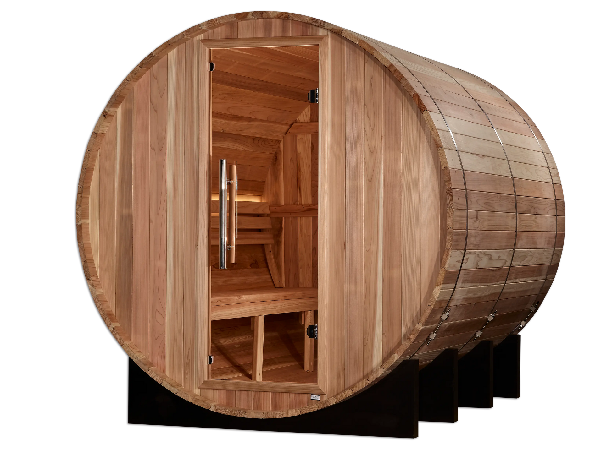 Golden Designs "Klosters" 6 Person Barrel Traditional Sauna - Pacific Cedar (GDI-B006-01) Golden Designs Inc (NA)
