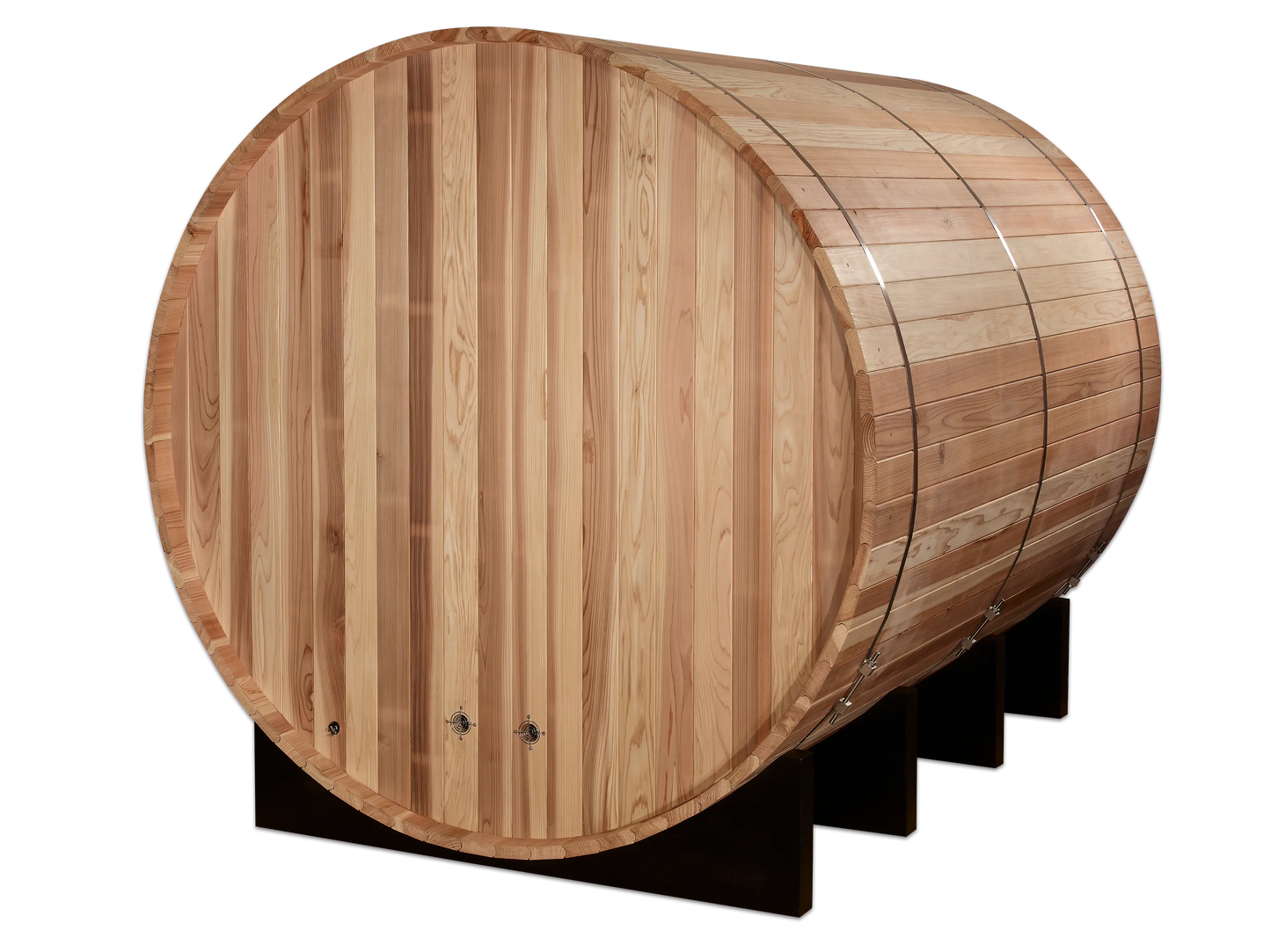 Golden Designs "Klosters" 6 Person Barrel Traditional Sauna - Pacific Cedar (GDI-B006-01) Golden Designs Inc (NA)