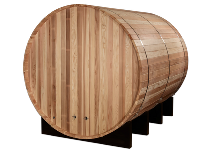 Golden Designs "Klosters" 6 Person Barrel Traditional Sauna - Pacific Cedar (GDI-B006-01) Golden Designs Inc (NA)