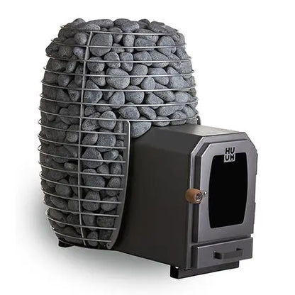 HIVE Wood Series 17.0kW Wood-Fired Sauna Stove w/ Firebox Extension (HIVE WOOD 17 LS) HUUM