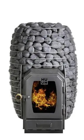 HIVE Wood Series 17.0kW Wood-Fired Sauna Stove w/ Firebox Extension (HIVE WOOD 17 LS) HUUM