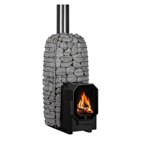 Wood-Burning Sauna Stove w/ Firebox Extension, 8.5kW (HIVE FLOW MINI LS) HUUM