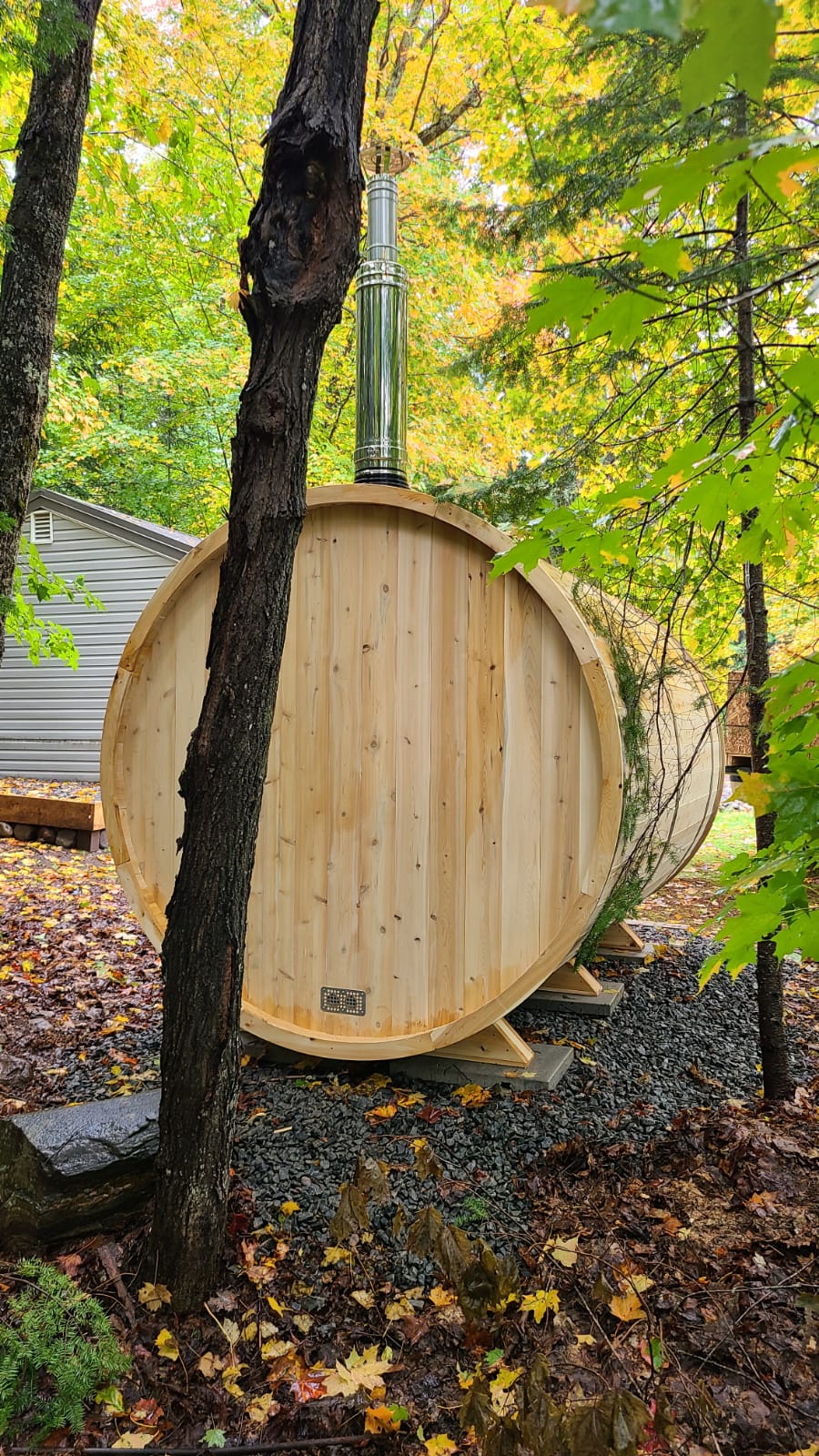 Dundalk Leisurecraft Canadian Timber Outdoor Sauna Tranquility Model