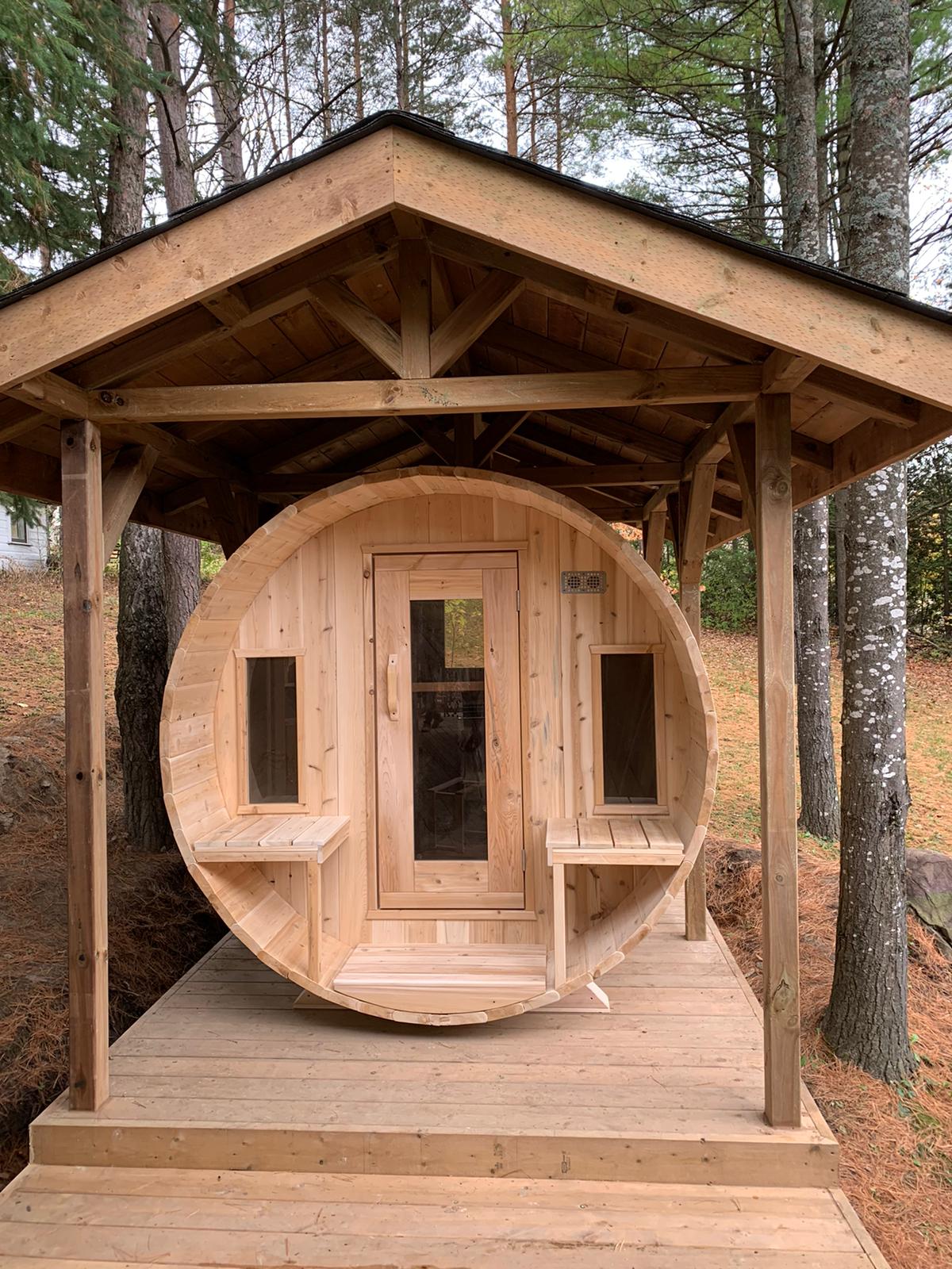 Dundalk Leisurecraft Canadian Timber Outdoor Sauna Tranquility Model