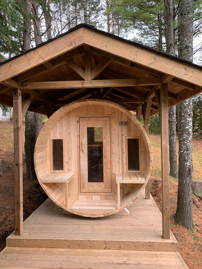 Dundalk Leisurecraft Canadian Timber Outdoor Sauna Tranquility Model