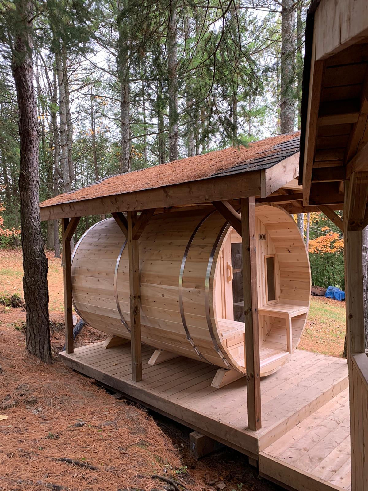 Dundalk Leisurecraft Canadian Timber Outdoor Sauna Tranquility Model
