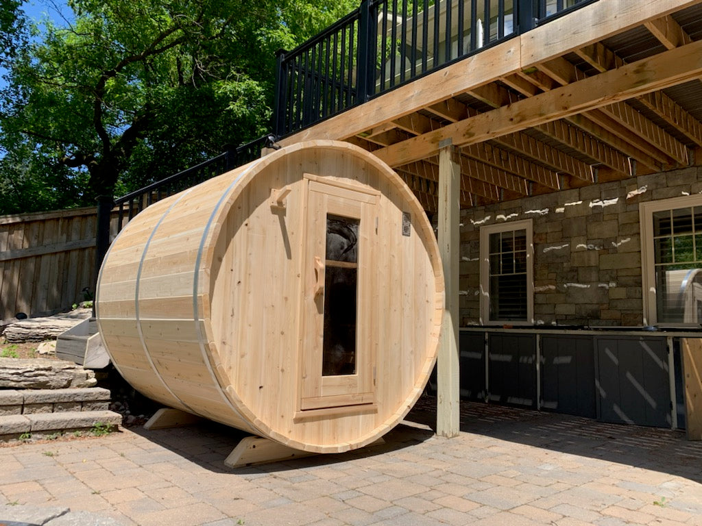 Dundalk Leisurecraft Canadian Timber Outdoor Sauna Harmony Model