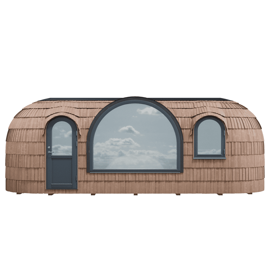 Iglucraft Panoramic Iglusauna Wood-Fired Outdoor Sauna 6-Person