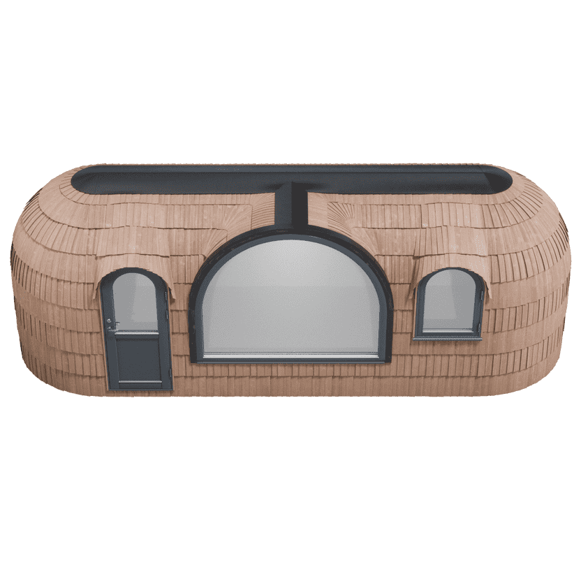 Iglucraft Panoramic Iglusauna Wood-Fired Outdoor Sauna 6-Person