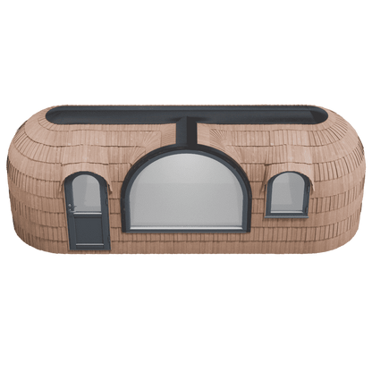 Iglucraft Panoramic Iglusauna Wood-Fired Outdoor Sauna 6-Person