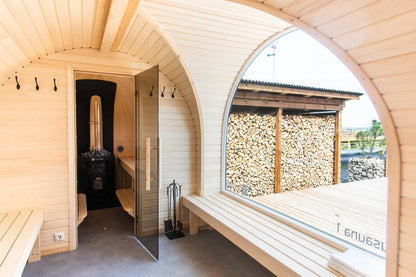 Iglucraft Panoramic Iglusauna Wood-Fired Outdoor Sauna 6-Person